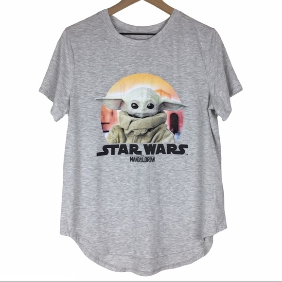 STAR WARS Baby Yoda Graphic The Mandalorian T Shirt Child Grogu Short Sleeve XL - Picture 9 of 9